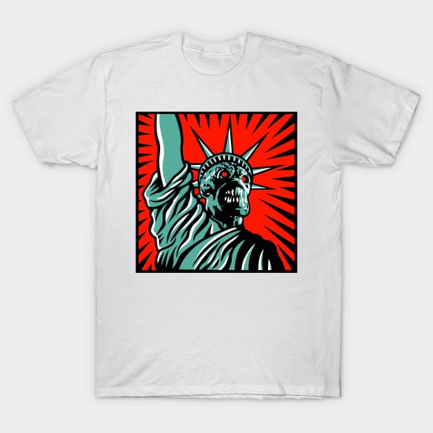 Martian Liberty T-Shirt by Uwantmytees